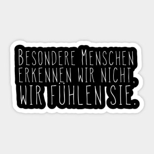 Besondere Menschen - Spruch Sticker